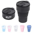 13Oz. Collapsible Travel Coffee Mug Black Silicone Cup