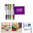 Advertising Plastic Push Ballpoint Pen with Print
