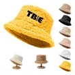 Winter Lambs Wool Bucket Hats For Women
