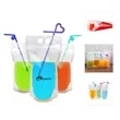 Hand Held Drinking Pouches Stand Up Bags W/Straw