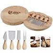 Swivel Cheese Knives Set W/ Cutting Board
