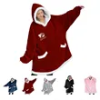 Wearable Fleece Hooded Blanket