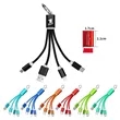 3 in 1 Light Up Charging Cable with Keychain