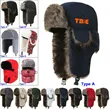 Winter Hat with Brim Warm Earflaps Faux Fur Cap