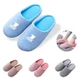 Cotton slippers with memory foam and soft sole