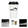 16 Oz Double Wall Coffee Cups with Lids