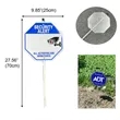 Aluminum Caution Reflective Yard Sign Traffic Warning Stake
