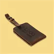 Brown Genuine Leather Luggage Tag