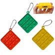 Push Pop Bubble Square Shape Keychain