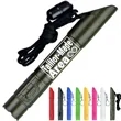 Multi Functional Whistle Ballpoint Light Key Chain Black Pen
