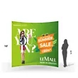 10'x10' Curved Pop Up Fabric Foldable Display Wall w/ Endcap