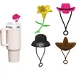 Cowboy Hat Shaped Silicone Straw Stoppers