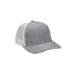Adams Headwear Heather Woven/Soft Mesh Trucker Style Cap