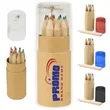 Eco-Friendly Wood Colored Pencils Set with Sharpener