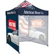 6.5' Square Canopy Tent With Three Full Single Sided Walls