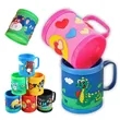 Custom 12 oz. Colorful PVC Mug Coffee Kids Water Cup Handle