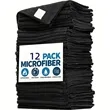 12-piece Microfiber Car Wash Cloth Set