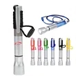 Multifunction LED Flashlight Pen with Clip and Lanyard