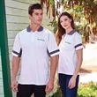 Polo with Piping Detail