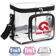 Clear Lunch Bag Plastic Transparent Tote Work Office Picnic