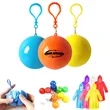 Portable Keychain Raincoat Emergency Rain Poncho Ball