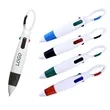4-Color Carabiners Clip Ballpoint Pen