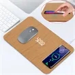 Wireless Charging Mouse Pad With Wooden Look