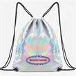 Iridescent Sport Bag Drawstring Backpack