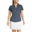 FootJoy Women's Short Sleeve Open Collar Stripe Shirt