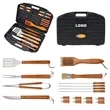 18 Pcs Wooden Barbecue Tool Sets