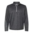 Adidas Men's Brushed Terry Heathered Quarter-Zip Pullover
