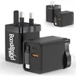 Multi-Port USB Wall Charger with Built-in Cables US Plug