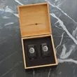 Manhattan 2-Piece Stemless Wine Set in Engraved Box