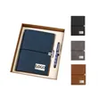 Refillable Leather Notebook And Pen Set