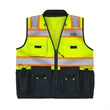 ANSI Class 2 Deluxe Black Bottom Surveyors Vest