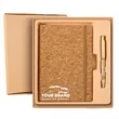 Eco-Friendly  Cork Hardcover Writing Notebook With Pen