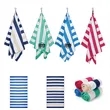 Custom Cabana Stripe Beach Towel for Adults