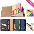 Mini Kraft Paper Loose Leaf Notebook With Pen Sticker