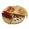 Rotating Cheese and Charcuterie Board Set With Utensils