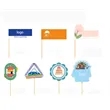 Custom Mini Stick Cupcake Party Toothpick Flags