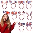 Patriotic USA Independence Day Headband with Stars and Strip