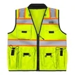 ANSI Class 2 Deluxe Solid Green Surveyors Vest