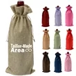 Linen Wine Bottle Bags Hessian Cloth Pouch
