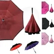 Windproof Inverted Reverse Upside Down Umbrella