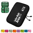 Portable Electronic Accessory Organizer Black Storage Bag