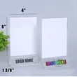4" x 6 " Acrylic Menu Sign Holder Clear Table Display Stand