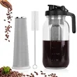 64 oz Cold Brew Coffee Maker with Stainless Steel Filter