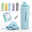 Collapsible Silicone Water Bottle Large Capacity with Lid
