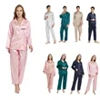 Men And Women Summer Silk Pajama Set