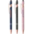 Soft Touch Rose Gold Trim Metal Pens
